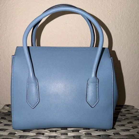Nine West Light Blue Structured Top Handle Crossbody - Picture 9 of 14